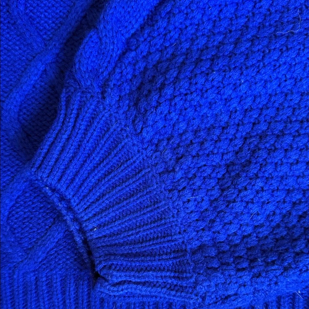 Lush Royal Blue Knit Sweater - Picture 3 of 4